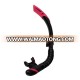 Cheap black red silicone tube snorkel scuba diving snorkeling freediving