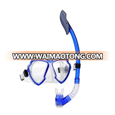 Freediving dry top snorkeling diving mask snorkel set